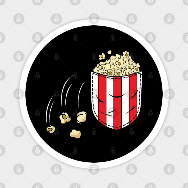 Movies Snack Popcorn Magnet by ShirtsShirtsndmoreShirts